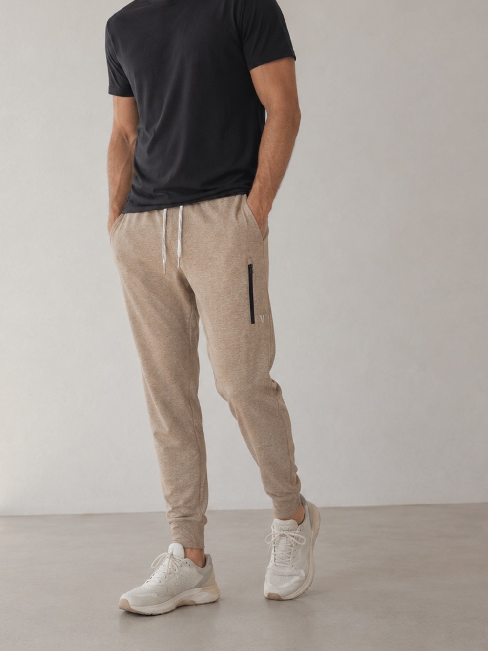 Vuori Sunday performance jogger heathered camel XXL